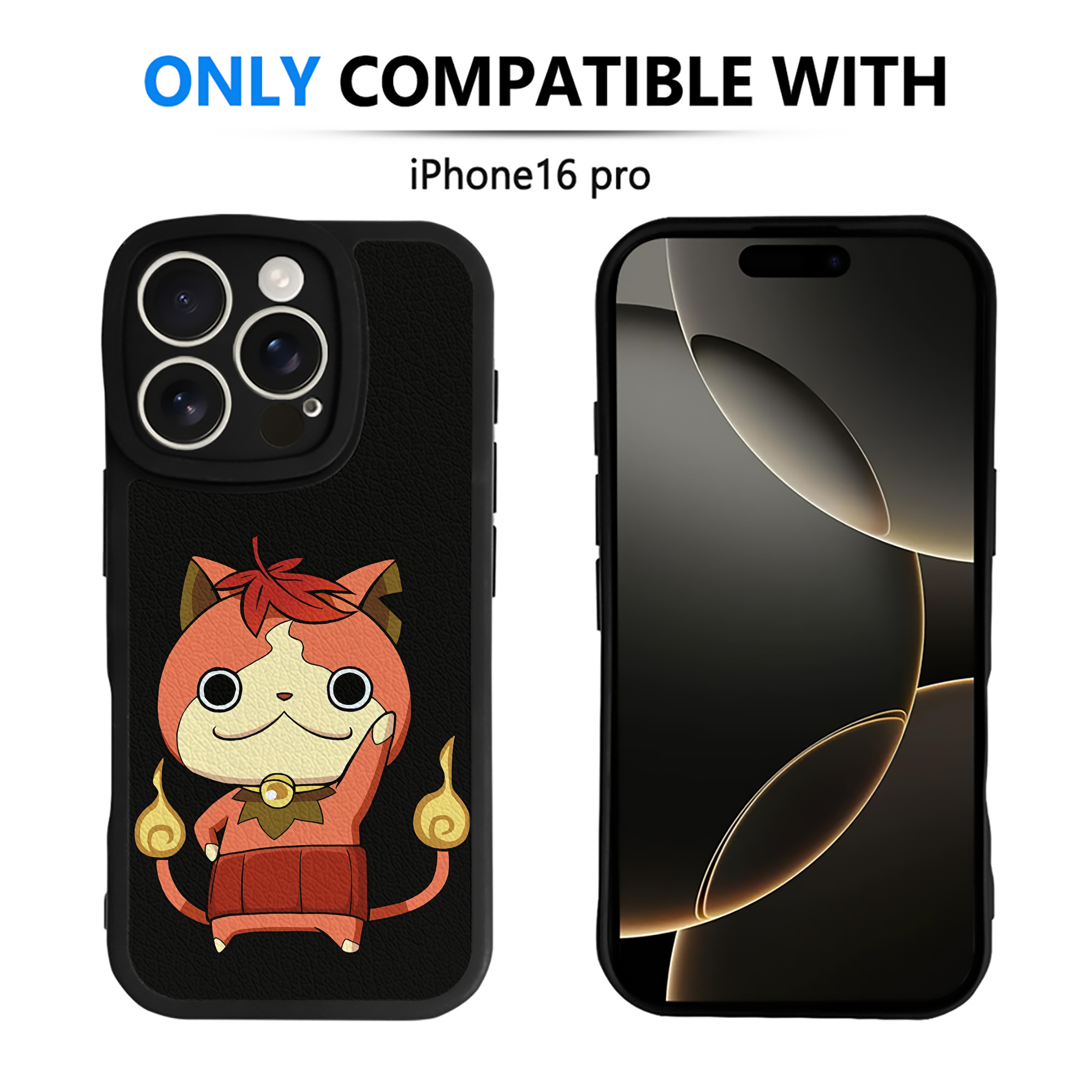 （画像用） 妖怪ウォッチ Yo-kai Watch 【iPhone 16シリーズ対応】シリコンスマホケース（レザー調） 材質：シリコン